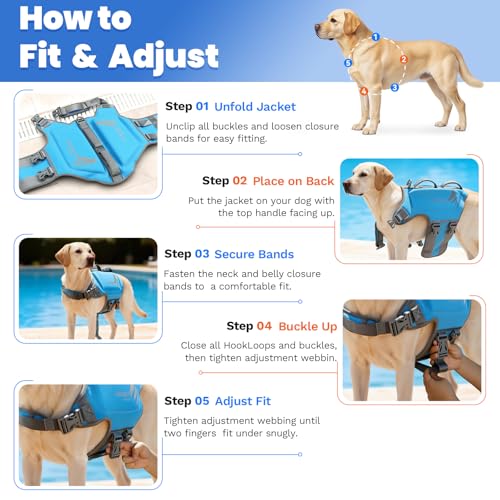 VIVAGLORY High Buoyancy Schwimmweste Hund, Rettungsweste, Hundeschwimmweste für Bootfahren, Schwimmhilfe & Auftrieb, XS, Nordwest Blumen-Grün