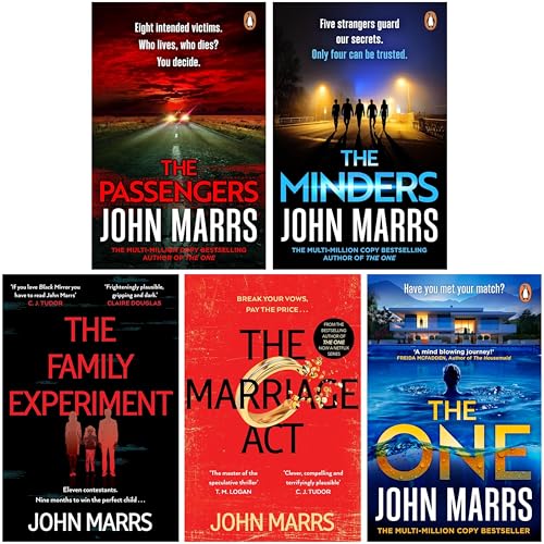 Dark Future Series by John Marrs 5 Books Collection Set (The One, The Passengers, The Minders, The Marriage Act & The Family Experiment)
