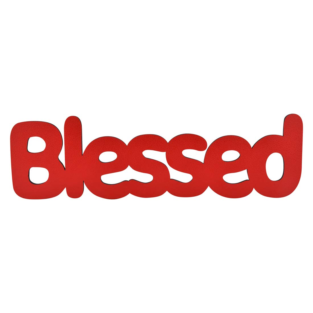 Sehaz Artworks Blessed Plaque Sign - Red Wooden Plaque Wall Hangings Home Room & Wall Decor Wall Art