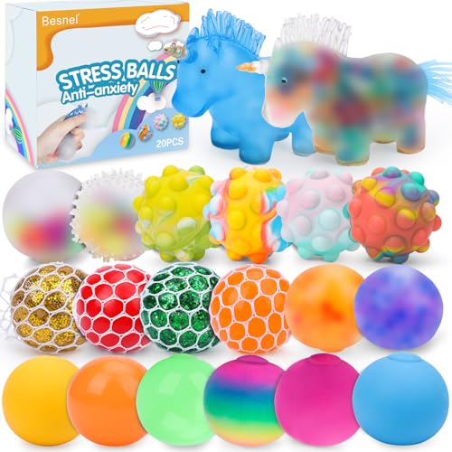 Image of 20Pack Stress Balls, Squishy Balls, Squeeze Balls for Adults