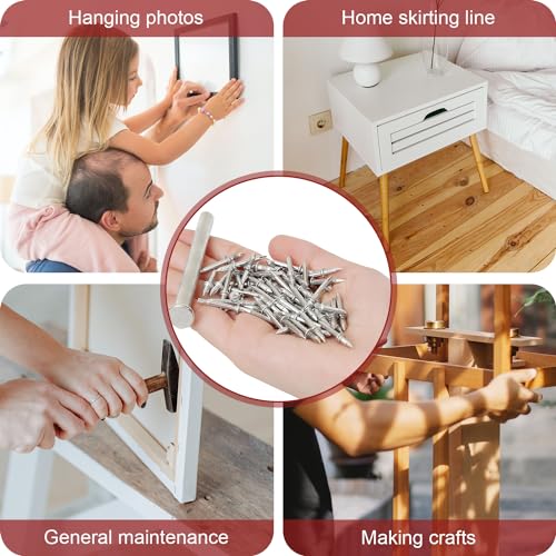 200 Pezzi Chiodi Chiodi per Sparachiodi Chiodi per...