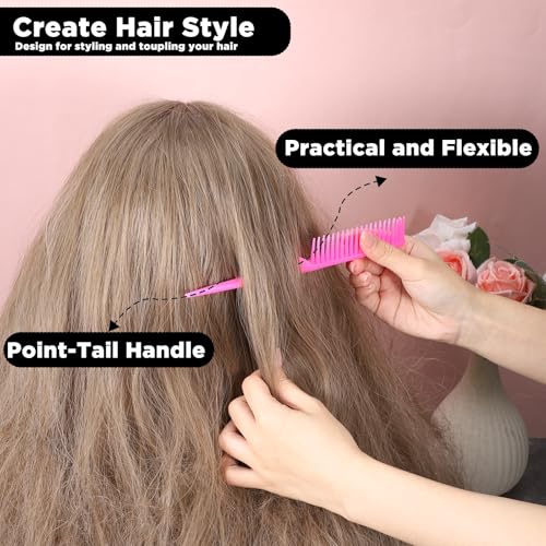 Set de 2 Peines para Cabello Ondulado Rosa miniatura 7