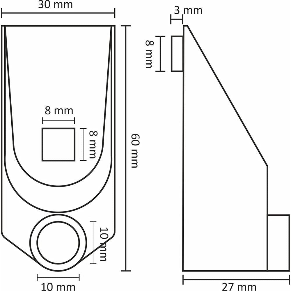 Hörmann Portarrollos 3074403 para puertas seccionales de garaje | repuesto para serie 30 y 40 | reforzado y duradero | portarrollos de aluminio para fijación de carriles