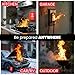 Rescue+ Emergency Fire Blanket for Home, Kitchen, Workplace & Travel, 40” x 40” Fiberglass Flame Retardant Safety Blanket, Fire Suppression for House, Camping, Car Emergencies - Pack of 4