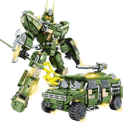 Mech Honor Dual Form Tank Aircraft Armored Vehicle Warship Block Set,Birthday Gifts, Ages 15 and Up-without Original Box (Armored Vehicle Mecha Shape-2024)