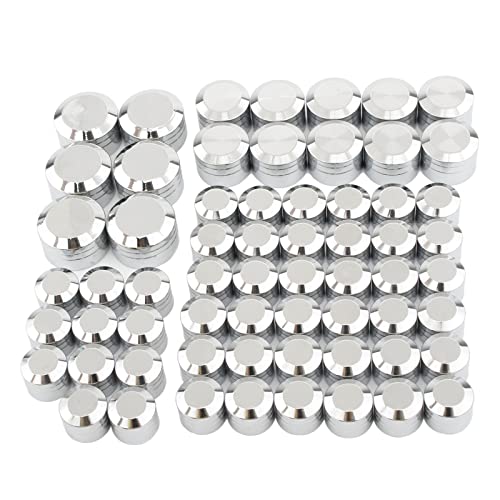 Image of Motorcycle Bolt Covers Head Bolts Engine Toppers Caps Kit for Harley 2017-2025 Touring Road King Street Glide Electra Road Glides 2018-2025 Softail Fatbob Breakout (Chrome)