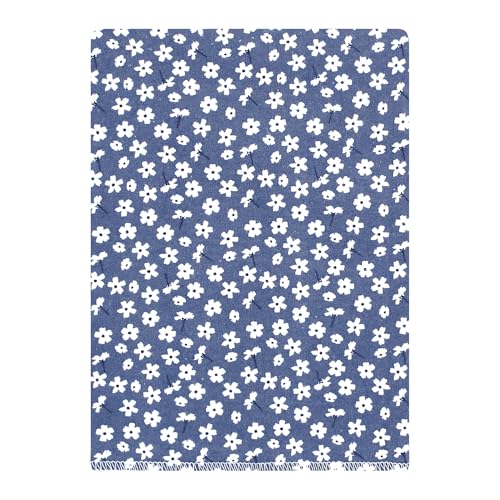Image of Hudson Baby Unisex Baby Cotton Flannel Burp Cloths 12-Pack Bundle, Blue Cosmos, One Size