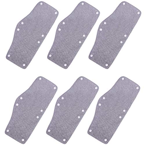 ARTIBETTER 6 peças Chapéu rígido Pulseira de moletom de algodão com fecho de pressão Tecido felpudo