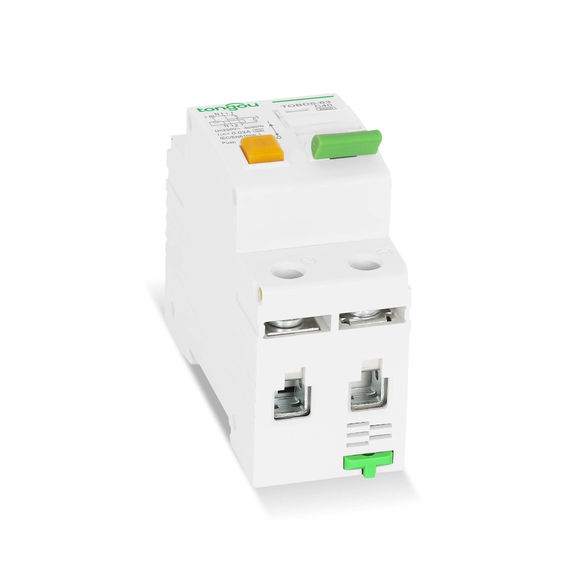 Interruttore Magnetotermico interruttore differenziale elettromeccanico 1P+N 16A 25A 32A 40A con protezione da sovracorrente e dispersione Differenziale Riarmo Automatico (Misurare : 16A)