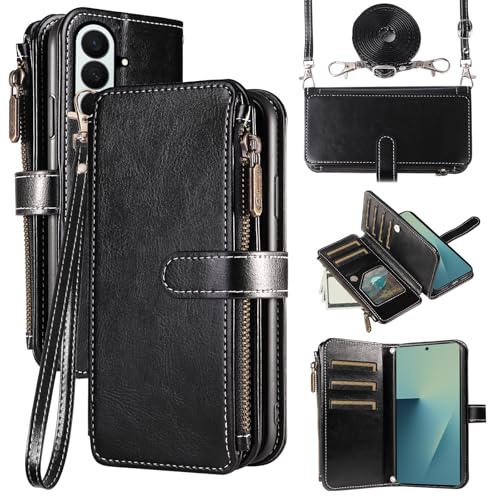 Étui Samsung Galaxy Z Fold 7 Asuwish ZFold7 5G coque cuir noir porte-carte support