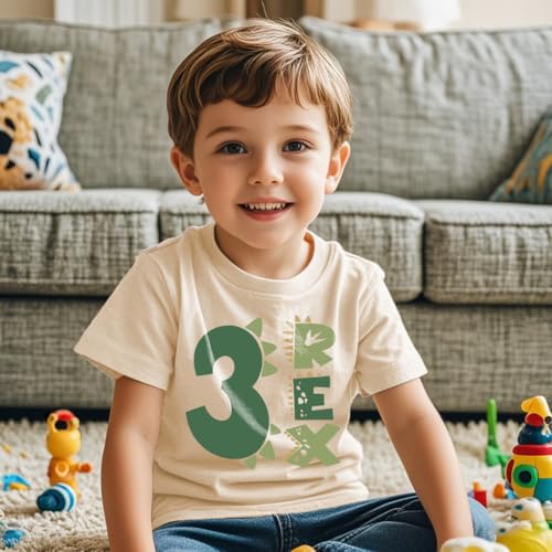 Image of Toddler Boys Girls 3rd Birthday Shirts for Baby Kids 3 Years Old Birthday Outfit for Party Short Sleeve Tshirt