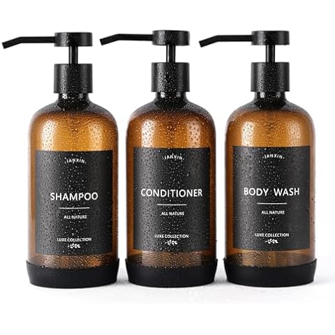 Janxin 3-Piece Shampoo and Conditioner Set Cover
