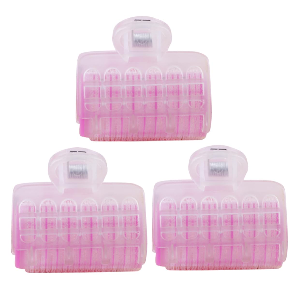 Beaupretty 9Pcs Self Adhesive Hair Rollers Large Pink DIY Curling Styling Tools for All Hair for Wigs Easy to Use