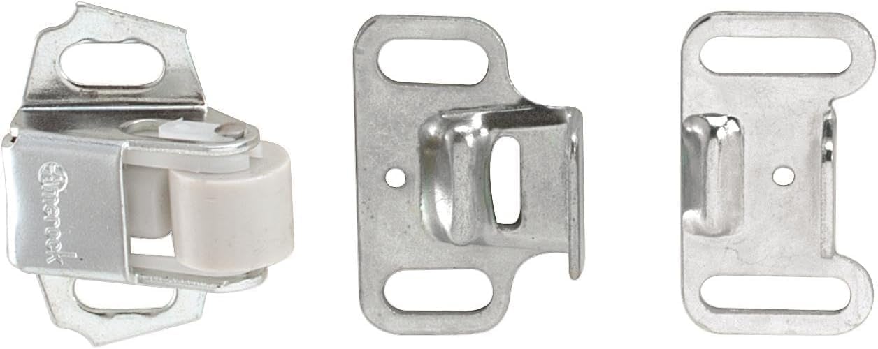 Amerock | Roller Cabinet Catch | Zinc | 1-1/2 inch (38 mm) Length | 1 Pack | Door Catch | Cabinet Door Latch