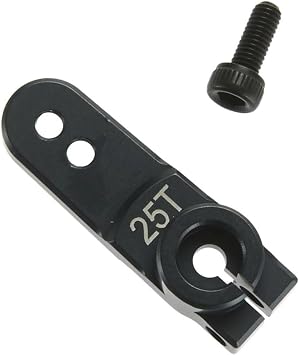 Tekno Aluminum Servo Horn 25T spline, M3 clamp, double hole