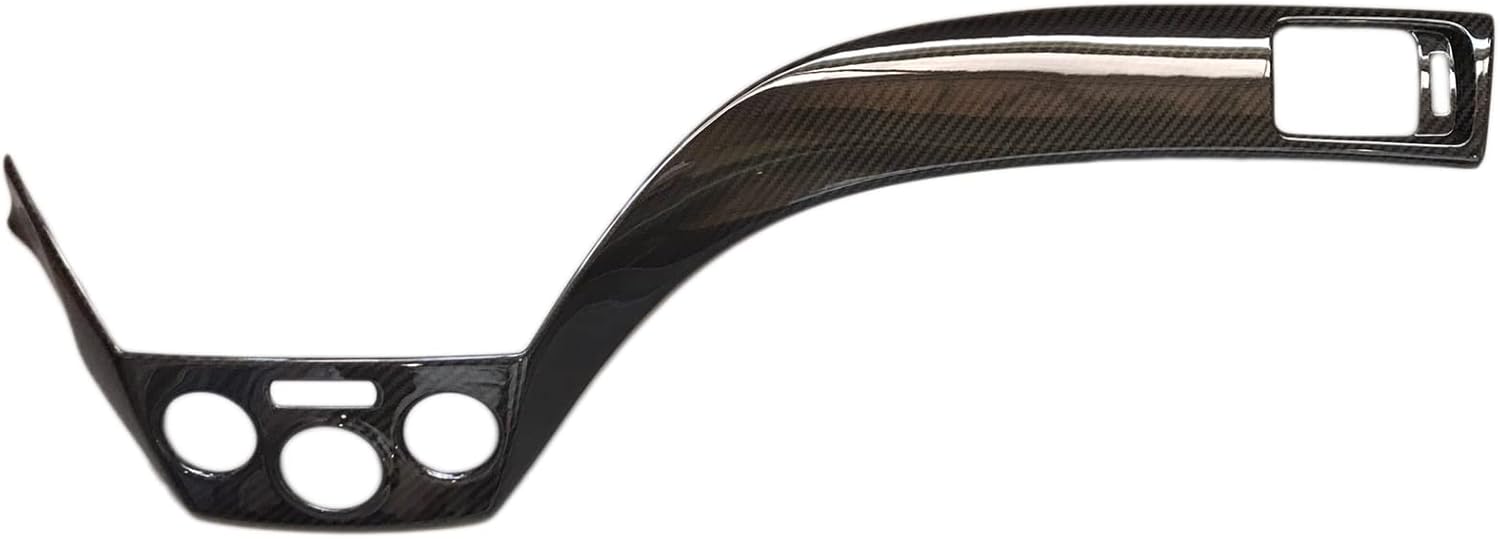 Climate Dash Control Cover Panel Overlay Real Dry Carbon Fiber Compatible with Subaru WRX/WRX STI 2008-2014, Glossy UV-Resistant Interior Trim