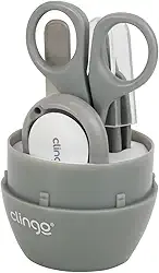 Clingo Conjunto Manicure com Estojo Cinza