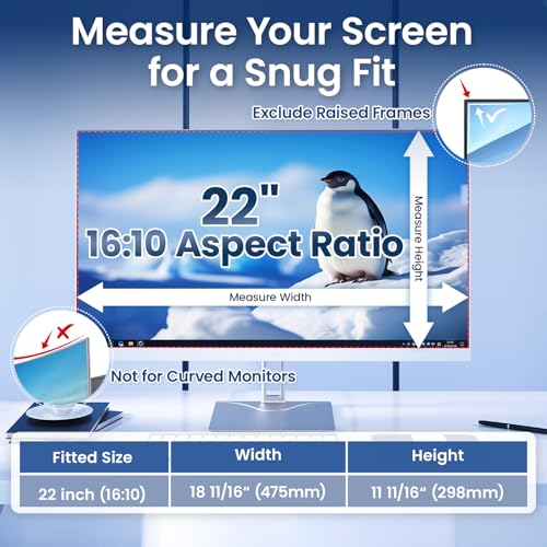 Image of 22 inch & 22 inch Hanging Magnetic Computer Privacy Shield