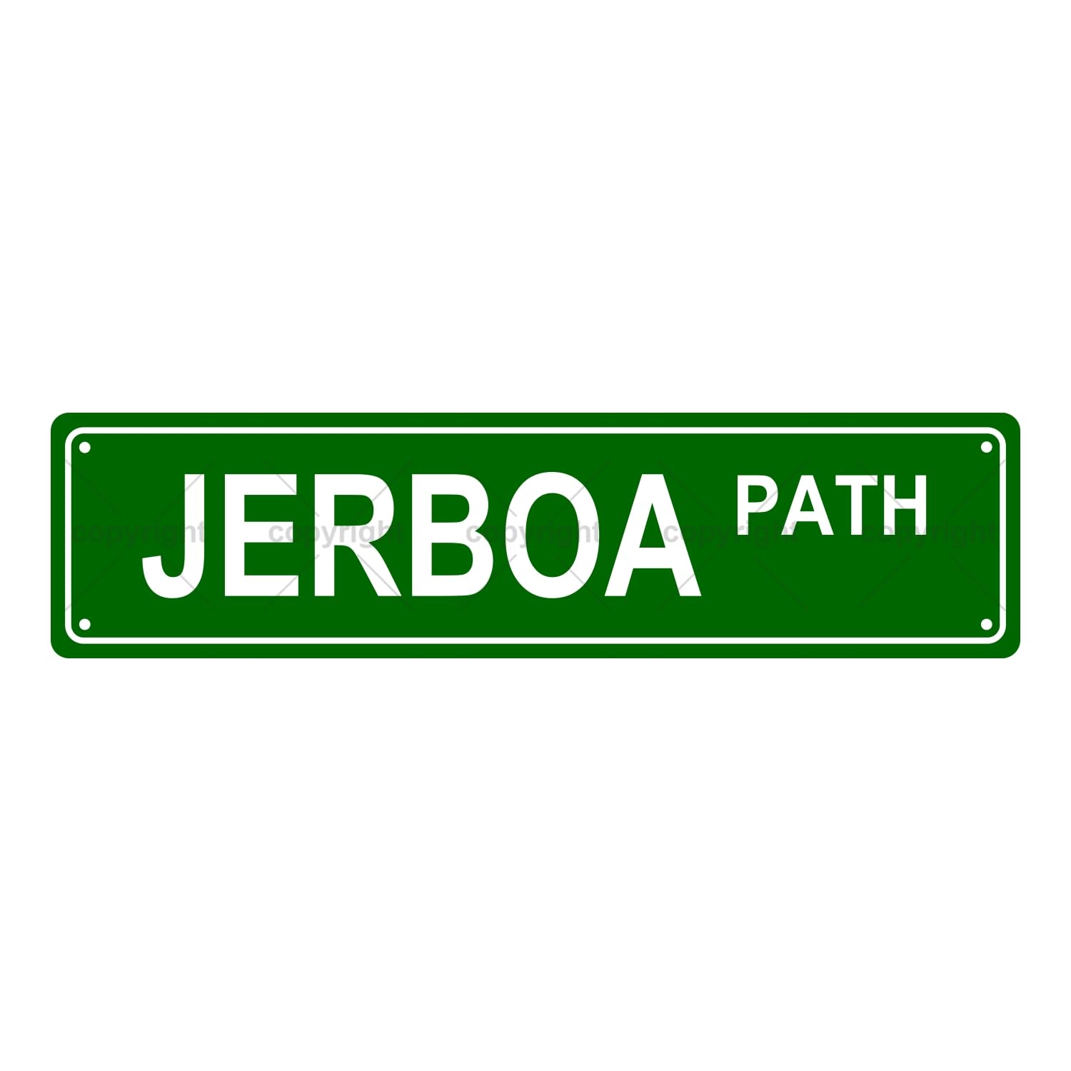 Jerboa Path Animal Metal Tin Street Sign Bar Cafe Garage Cave Home Room Wall Bathroom Farmhouse Garden Porch Patio Decor,4x16 Inch