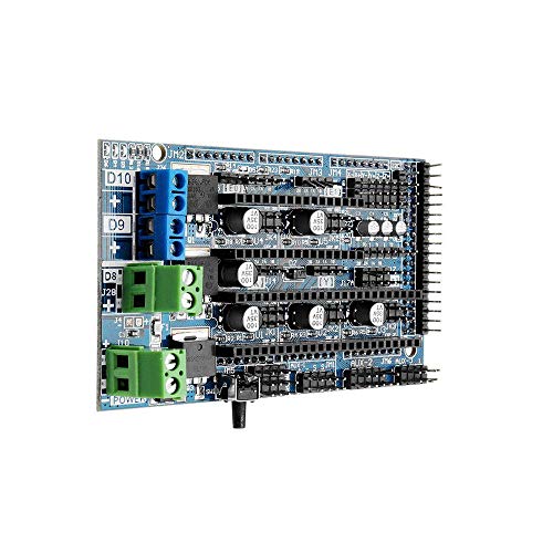 DollaTek Upgrade Ramps 1.6 Base On Ramps 1.5 4-Lagen-Hauptplatinen-Erweiterungsplatine für 3D-Druckerteile