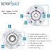 Detroit Axle - AWD Pair Rear Wheel Bearing and Hubs Assembly for 2007-2010 Ford Edge, 2007-2010 Lincoln MKX 5 Lug Non-ABS