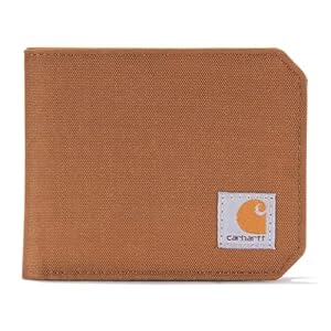 Carhartt Mens Bifold and Passcase Wallet, Durable Billfold Wallets, Available in Leather and Canvas Styles Wallet