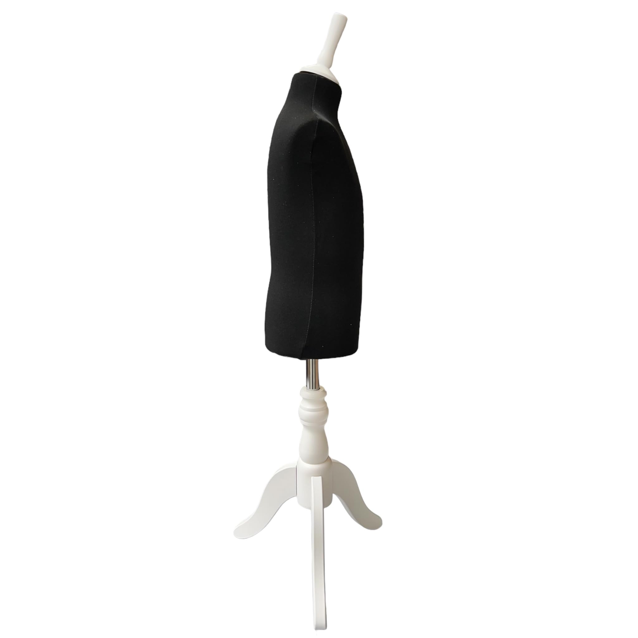 The Shopfitting Shop Milan - Manichino da sarto per bambini 4-5 anni, con base a treppiede in legno bianco