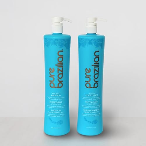 Miniatura 5 de Pure Brazilian - Champú y acondicionador antiencrespamiento con bombas (1 litro)