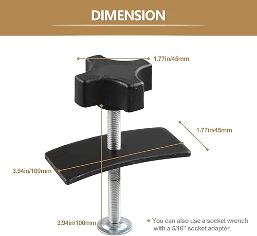 Miniatura 10 de Herramienta de rebobinado de pistón de pinza de freno de disco, herramienta de retroceso de pistón de freno, juego de herramientas de mango derecho