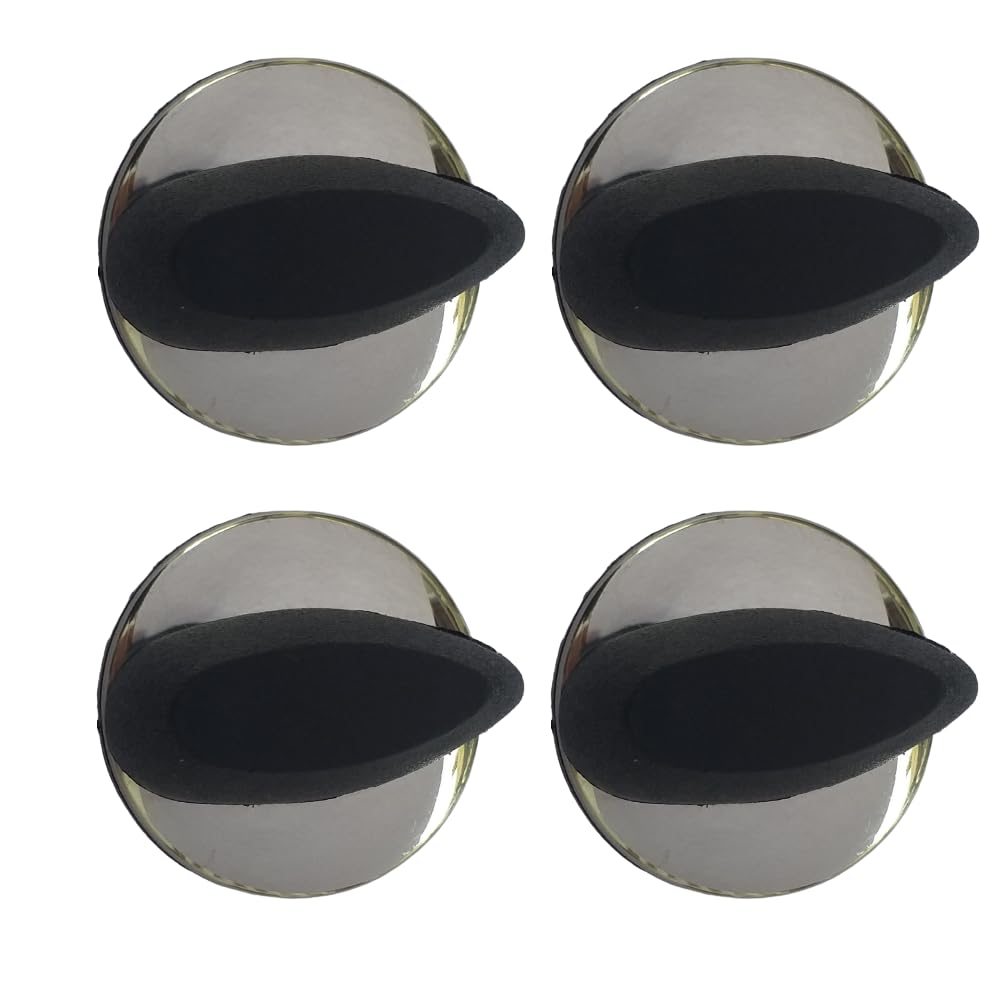 DELTA® Universal fit Knob for Gas Stove Replacement Parts | Long Lasting, Smooth Operation, Premium PVC On-Off Push Type 8 MM Spindle Black Knob…