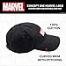 Marvel Logo Cotton Adjustable Dad Hat, Black, One Size