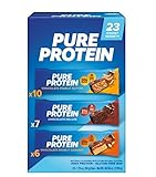 Pure Protein Bars Gluten Free, Chocolate Variety Pack ~ 23 Count ~ 1 Pack.