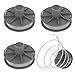 Bobina de hilo de recambio Gardena 5307-20, 4 Piezas Gardena 5307-20 Bobinas de Hilo para Desbrozadora, Φ1,65mm 6,1m, para Gardena 5307 Easycut 400 Art.8846, ComfortCut450 Art.8847, PowerCut Art.8848