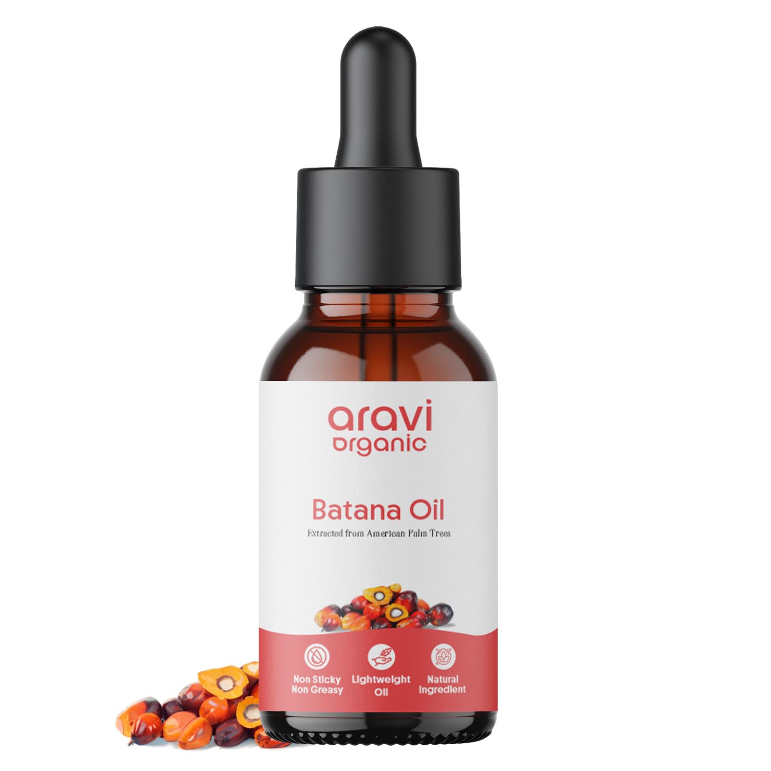 Aravi Organic Pure Batana Hair Oil For Hair Growth - Derived From American Oil Palm Nut - 15 ml