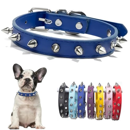 ❤【Informazioni sulla taglia】Questi collari canini regolabili con punte per cani di piccola taglia sono disponibili in 4 misure, XS=21-27cm, S=27-34cm, M=29-38cm, Large=37-47cm.