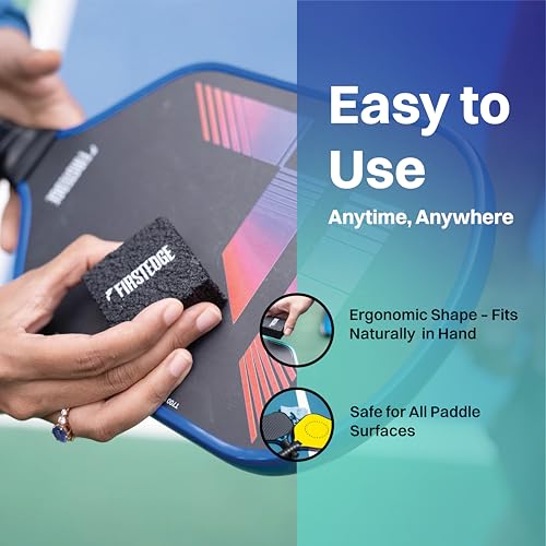 Image of Vanish Pickleball Paddle Eraser - Removes Ball Marks and Dirt from Carbon Fiber & Textured Paddles | No Mess Cleaning Tool for Paddle Maintenance | 2 inch x 2 inch x 1 inch