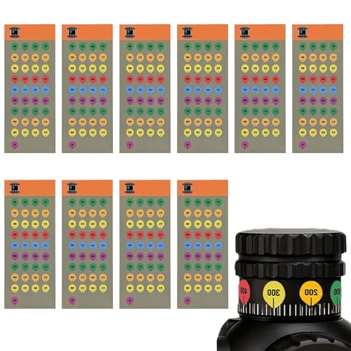 Juego de marcadores con diseño de objetivo, 10 hojas de accesorios para juegos de seguridad de tiro ancho, extremadamente fuerte, resistente a los rayos UV, fácil montaje, 1 unidad.