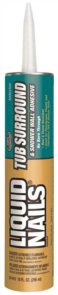 Liquid Nails 441072 Tub And Shower Surround Adhesive