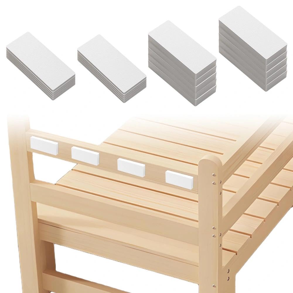 Foam Headboard Stoppers 20Pcs White Headboard Bumper Guards Spacer 10Pcs (15mm)