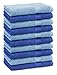 Produktbild Betz 10 Stück Seiftücher Premium 100% Baumwolle Seiflappen Set 30x30 cm Farbe Royalblau und hellblau
