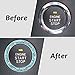 ToBeQueen Push to Start Button Ring Emblem Sticker 2Pcs Diamond Car Ring Stickers Rhinestone Car Accessories Interior for Women,Cute Car Decals Ignition Accessories Blue