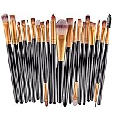 Makeup Brush Set,Han Shi 2017 Fashion 20 pcs 20pcs Make up Brushes Kits Toiletry Kit Clearance (M, Black)