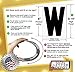 Marquee Letters for Portable Road Signs - 8 Inch Black Letters, Red Numbers on 8 7/8 Inch Flexible 030 mil Panel, Sign Letter Depot - Made in USA