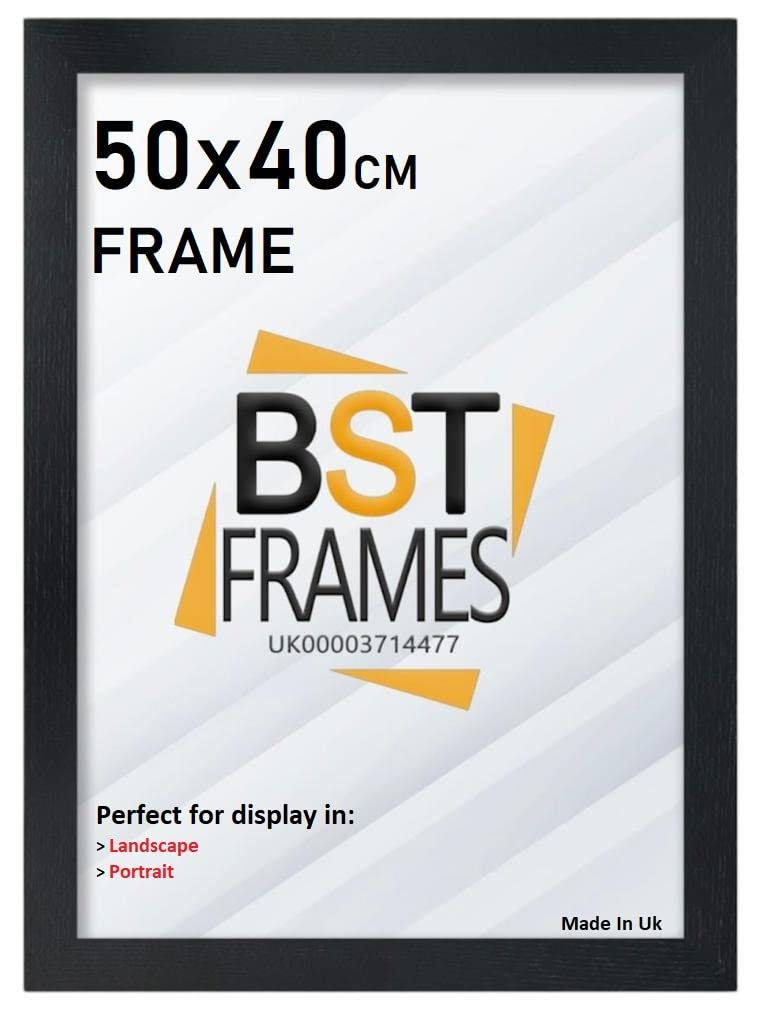 Bargain Shop Az Black Wooden Effect Picture Photo Frames (50Cm X 40Cm (500Mm X 400Mm), )
