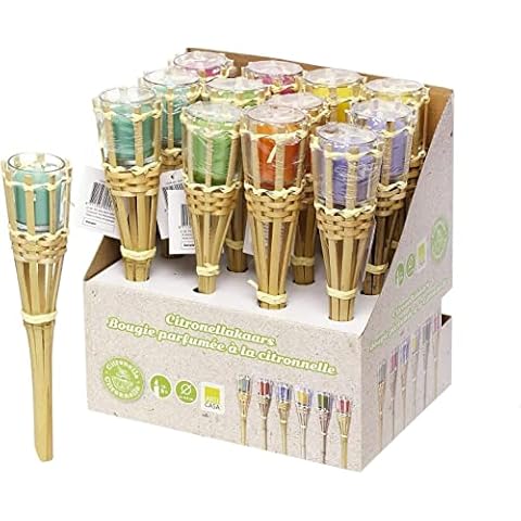 Citronella Bamboo Torch Candle Set for Outdoors Cover