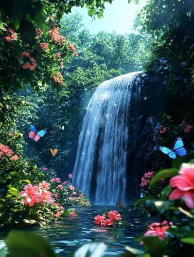 Cascada Diamond Painting Adultos kit de pintura de diamantes 60x80cm m-368