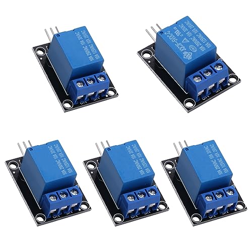 VooGenzek 5 Piezas 5V 1-Canal Modulo Relay Disparador de Alto Niv...