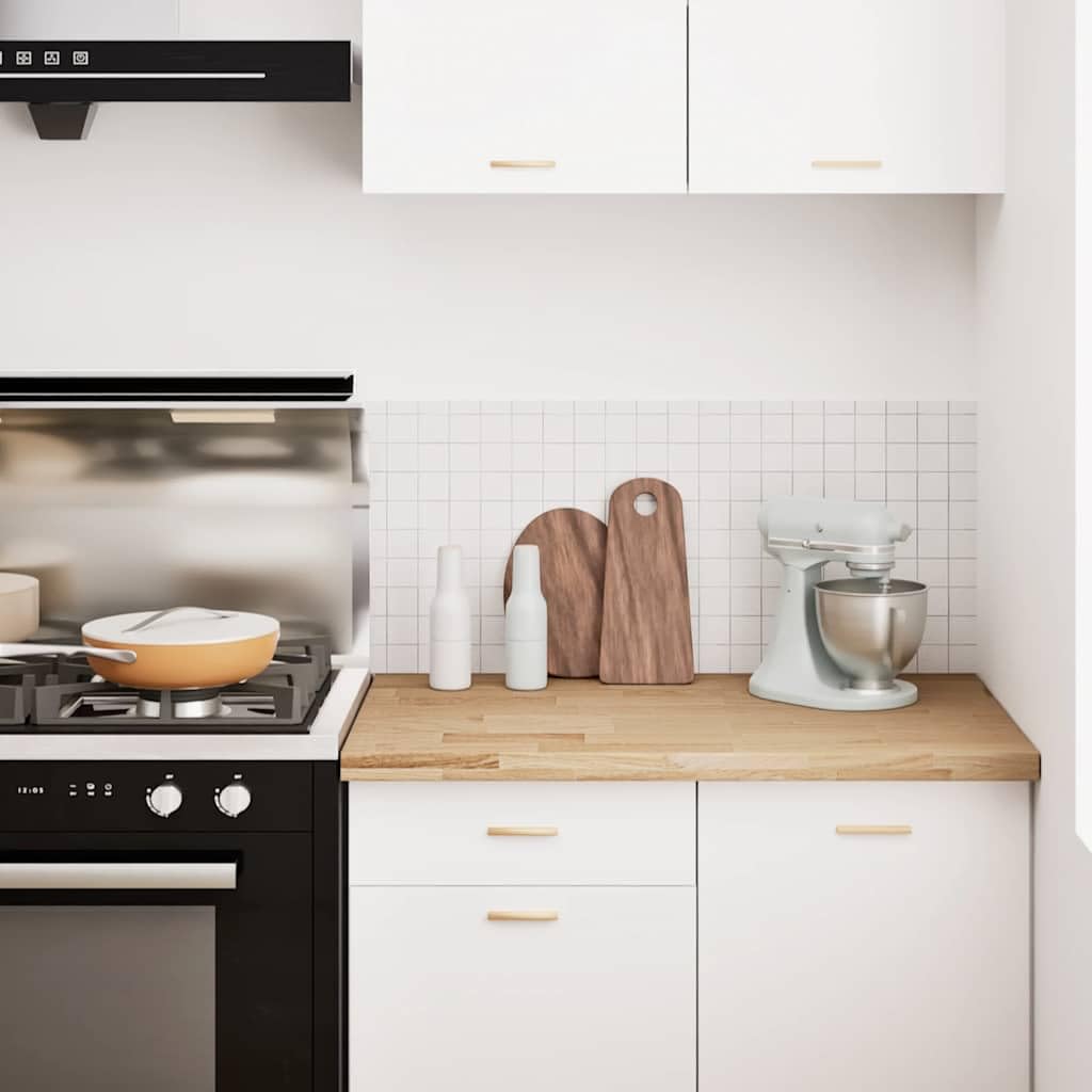 Fengshui Plan de travail de cuisine - 100 x 63,5 x 4 cm - Bois massif de chêne