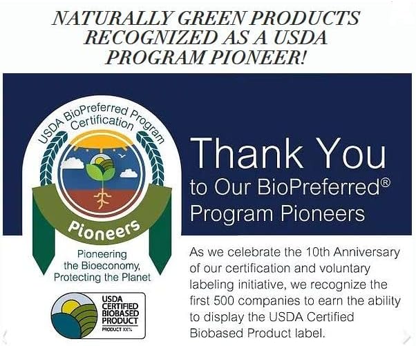 Naturally Green Products No More Bugs! Quart 32oz USDA BioBased Certified