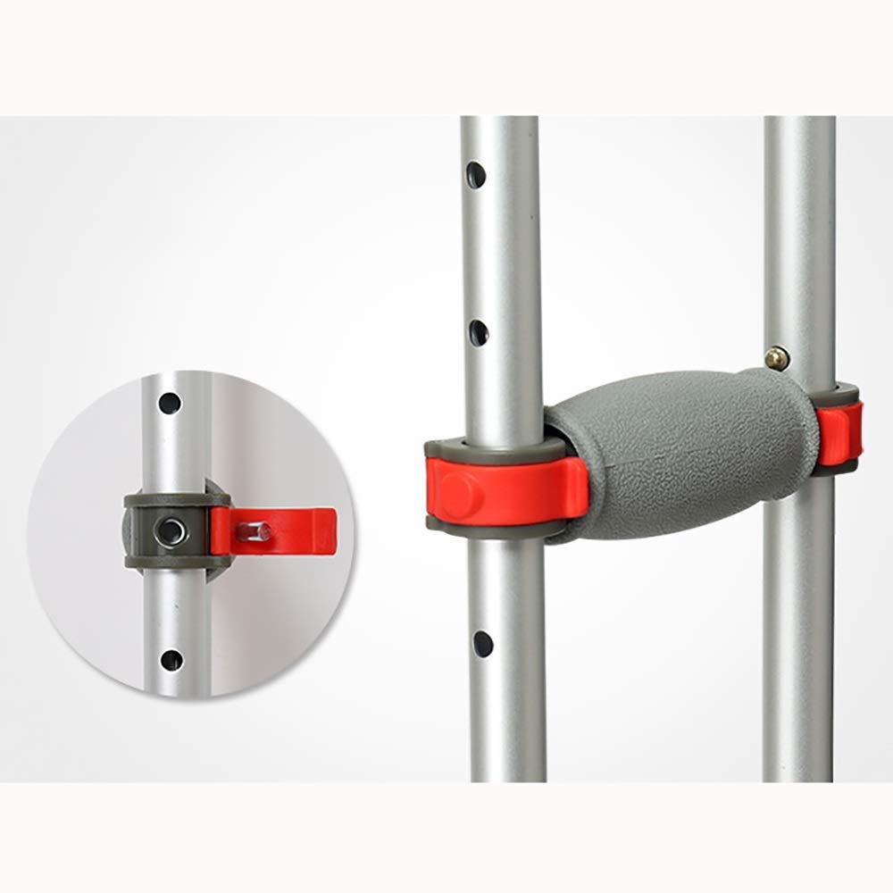 Muletas para antebrazo, bastón para caminar Plegable Altura ajustable Antideslizante Muleta para axilas con cómoda almohadilla para axilas Bastón para caminar de aleación de aluminio para niños